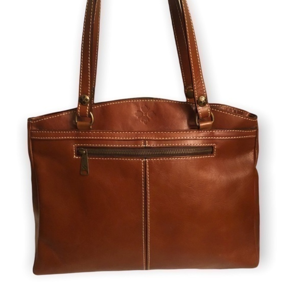 Patricia nash light brown leather tote bag